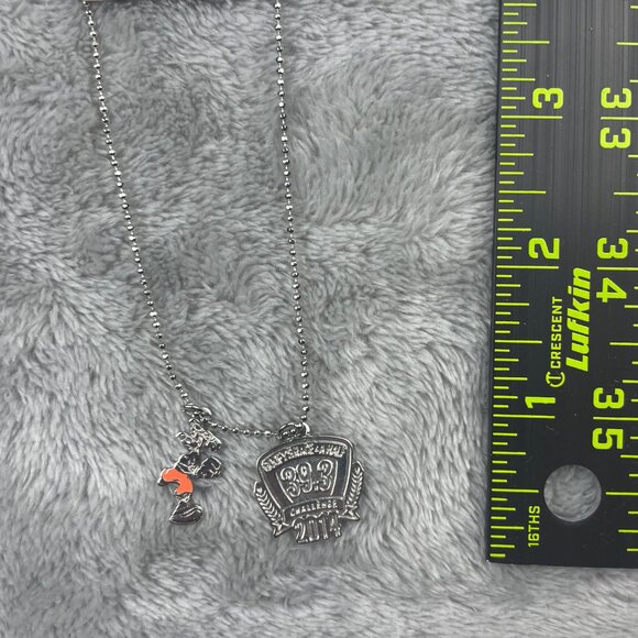 Disney Walt Disney World Marathon Weekend 2014 Goofy 39.3 Pendant Necklace NWT - Picture 5 of 6